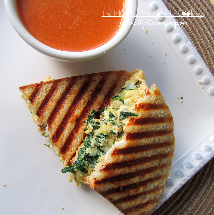 He Married Me For My Cooking Artichoke Spinach Dip Grilled Cheese
