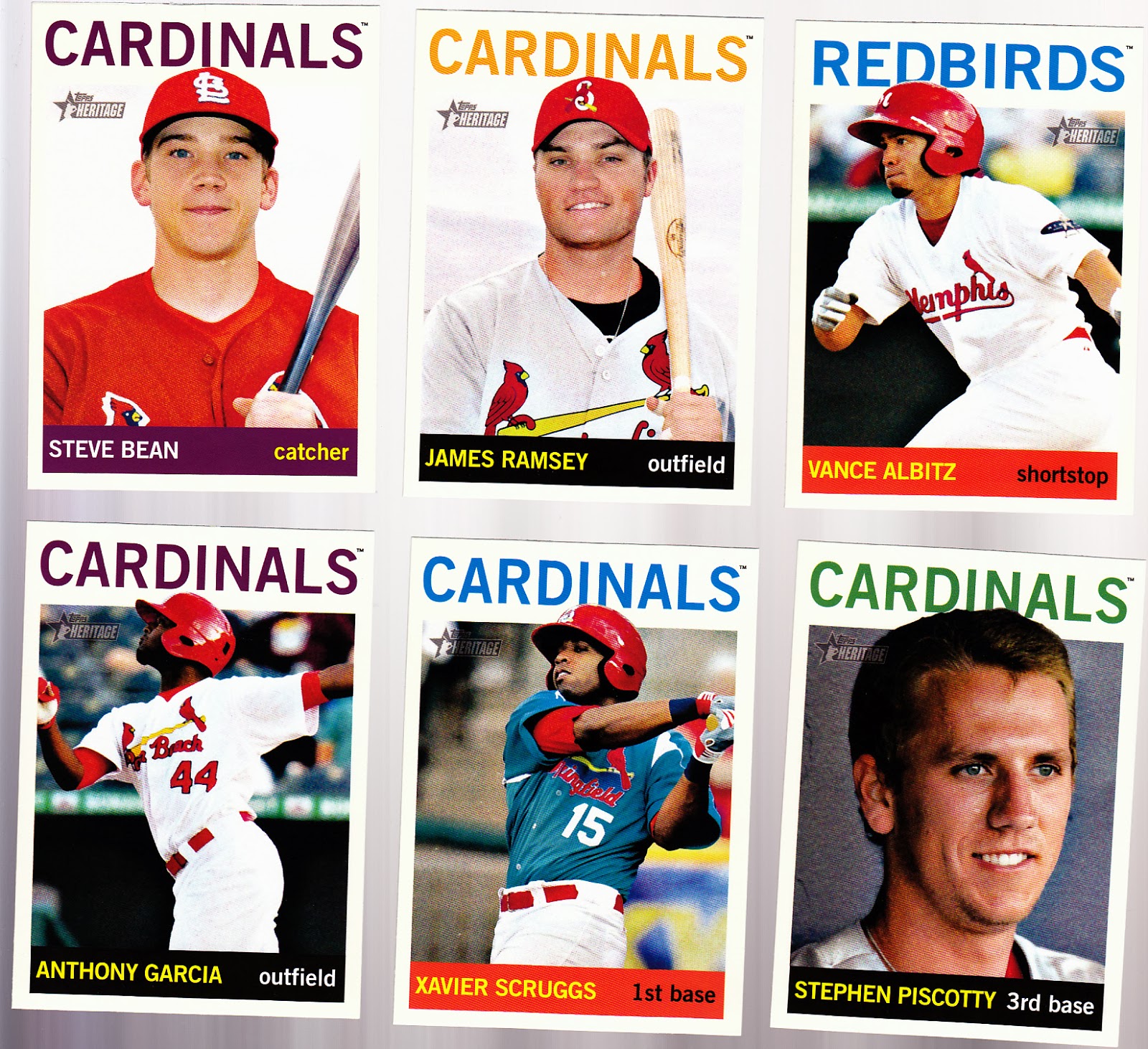 Cardinal Baseball Cards September 2013