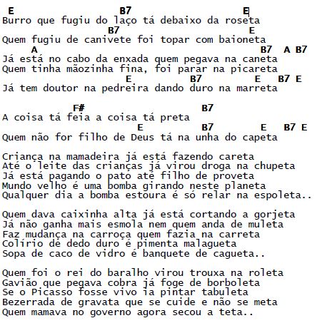 A Coisa Ta Feia / Tião Carreiro e Pardinho ~ TABLATURAS DE VIOLA CAIPIRA