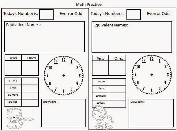 Mirrors - Whole Brain Teaching and Daily Math Freebie - Little Priorities