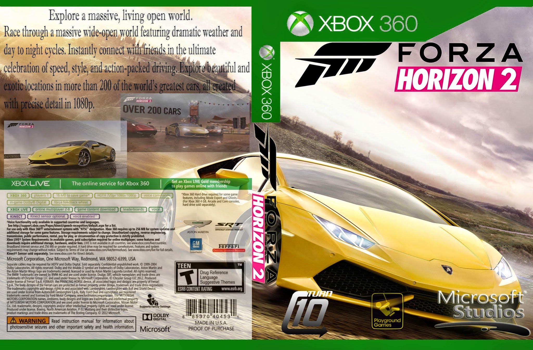 Forza Horizon 2 Xbox 360 Ultra Capas Forza Horizon 2 Xbox 360 Ultra Capas