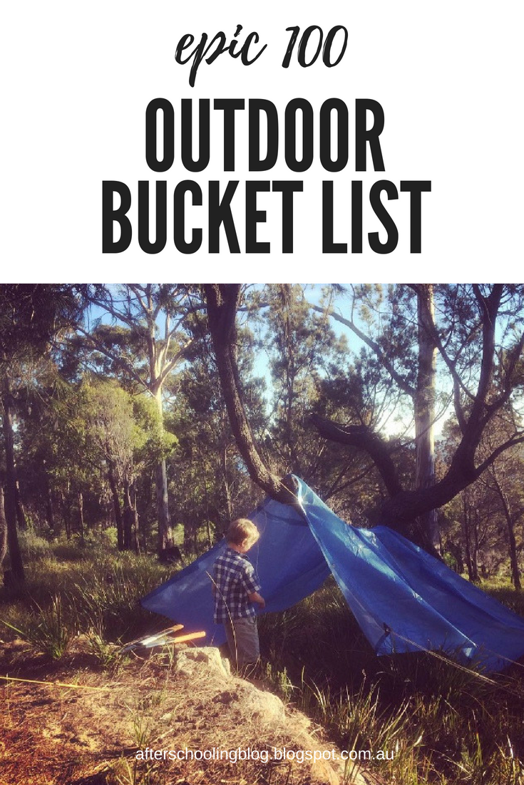 Afterschooling Blog Epic Kids' Outdoor Bucket List (100 Things!)