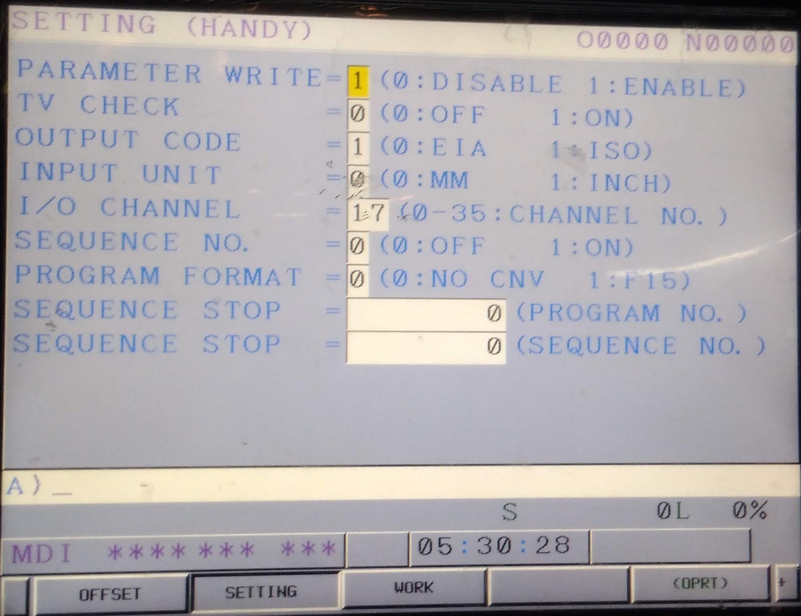 How to change date and time in fanuc controller cnc machine.