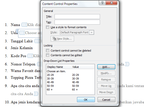 Cara Membuat Formulir Digital Sendiri Menggunakan Microsoft Word Cara Membuat Formulir Digital Sendiri Menggunakan Microsoft Word