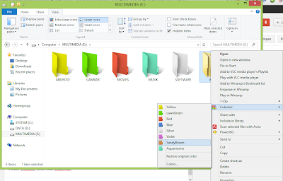 Cara Merubah Warna Folder Pada Windows 8