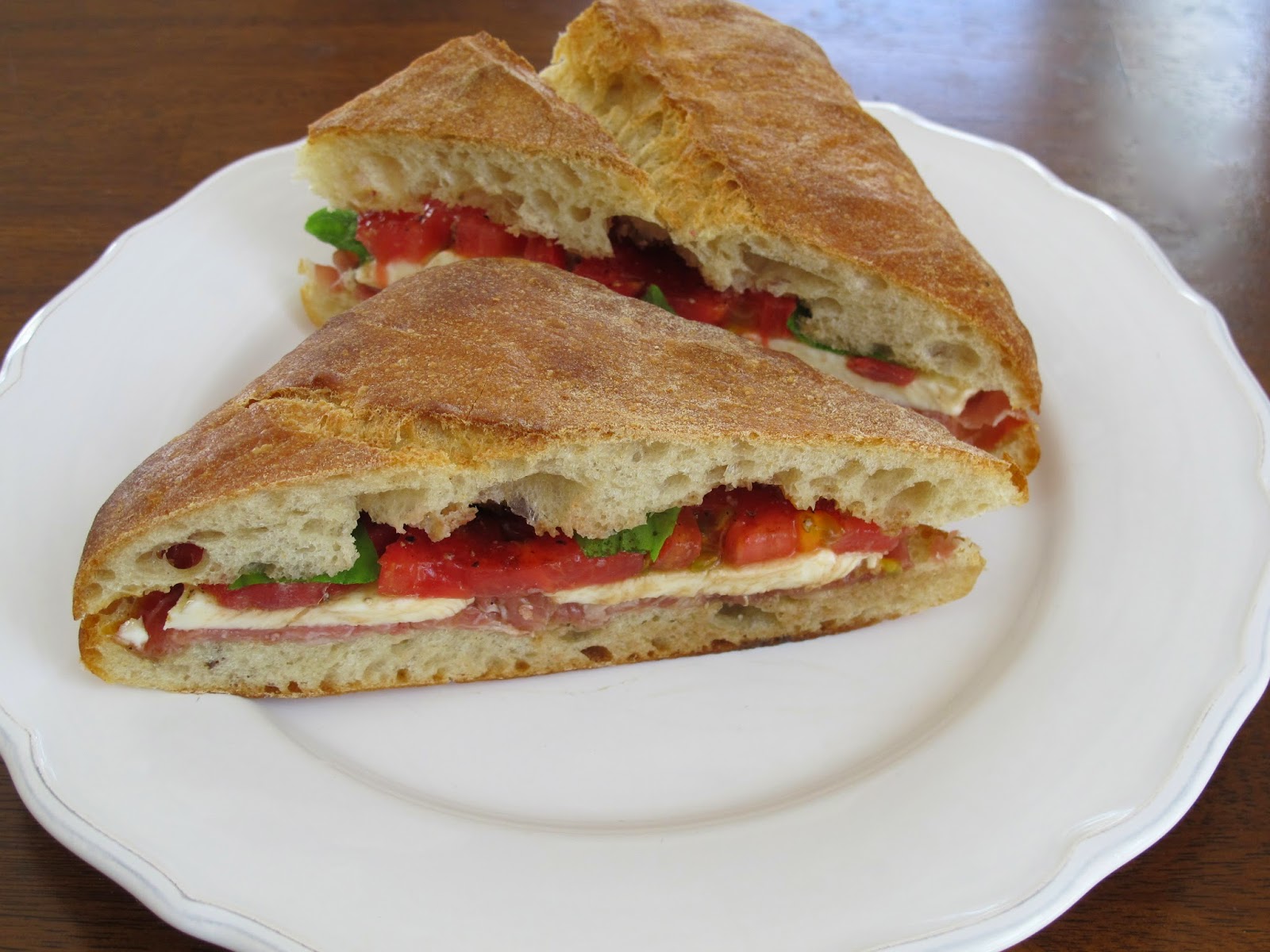 Kitchen Sink Diaries Caprese Sandwich with Prosciutto