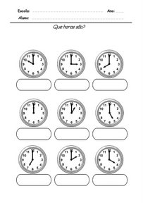 O mundo colorido: Que horas são?