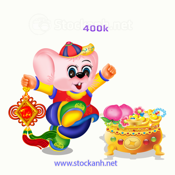 Vector chuột vàng 2020