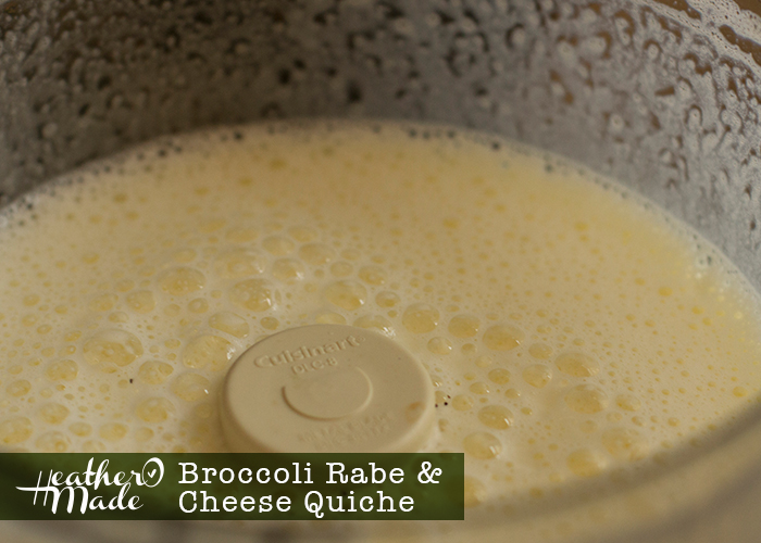 Heather O Made Broccoli Rabe & Cheese Quiche