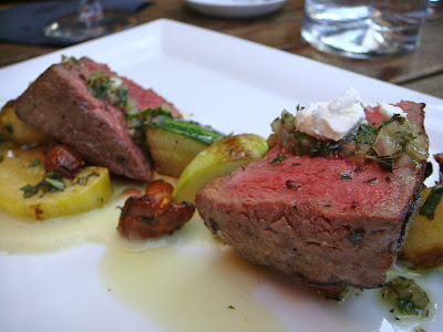 Star anise-rubbed beef sirloin at Cava, Portsmouth, NH