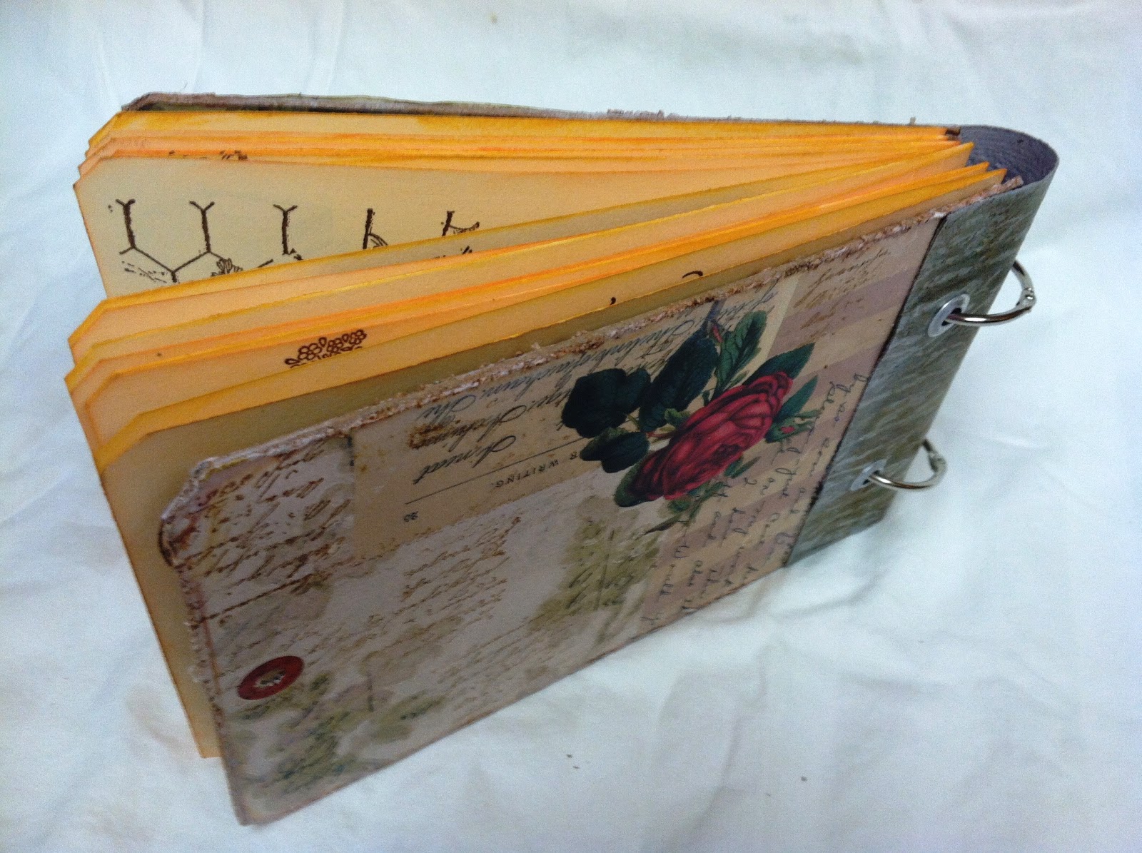 Heart of a Gipssy Manila Folders Journal Vintage Book