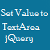 set value to textarea in jquery