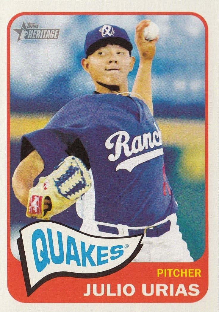 Dodgers Blue Heaven Julio Urias Checklist of his Early Baseball Cards