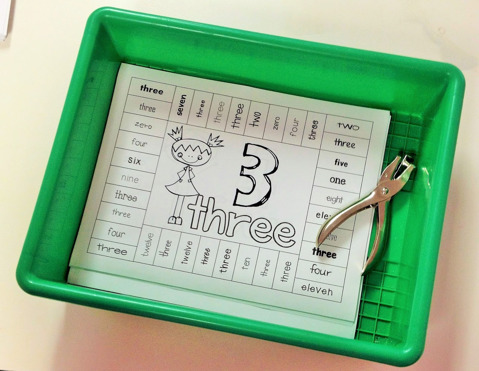 Punch Sheets {an engaging, hands on, independent activity} Doodle