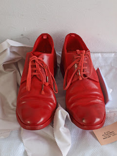 Costume of Provocation: CCP: Object Dyed Red Derby Shoes