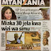 HAYA HAPA MAGAZETI YA LEO JUMATANO OKTOBA 11,2017 - NDANI NA NJE YA TANZANIA