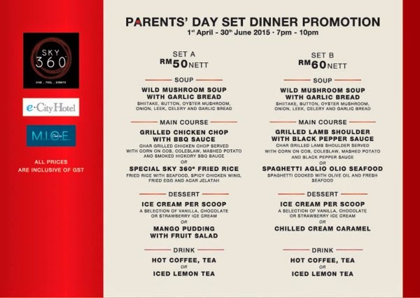 Parents' Day Set Dinner Promotion