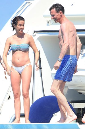 Princess Marie of Denmark and Prince Joachim of Denmark are seen on June 8, 2015 in Ibiza, Spain.