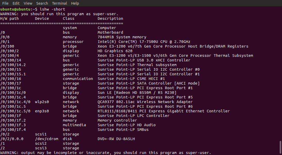 JASON_YY 的工作筆記 如何在Linux中查詢硬體資訊 How to Check Hardware Info on Linux