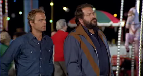 Bud Spencer (right) with Terence Hill in the 1974 comedy Watch Out, We're Mad!