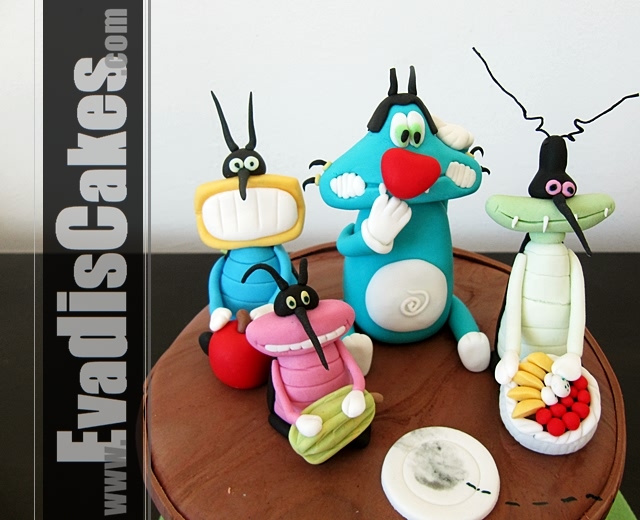 Oggy And The Cockroaches Theme Cake invade Penang