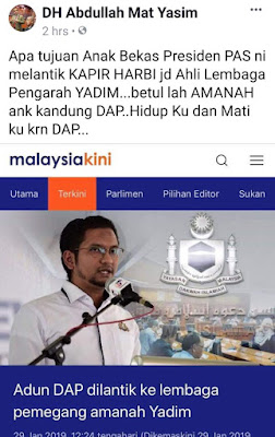 PAS UMNO bantah perlantikan Sheikh Omar ahli pemegang amanah YADIM, anggap kafir harbi