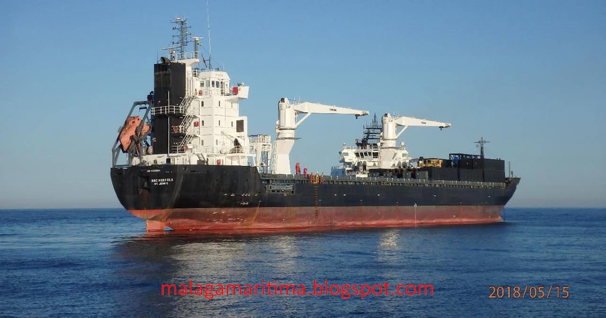 Málaga Marítima El buque de carga general BBC NORFOLK averiado en Málaga