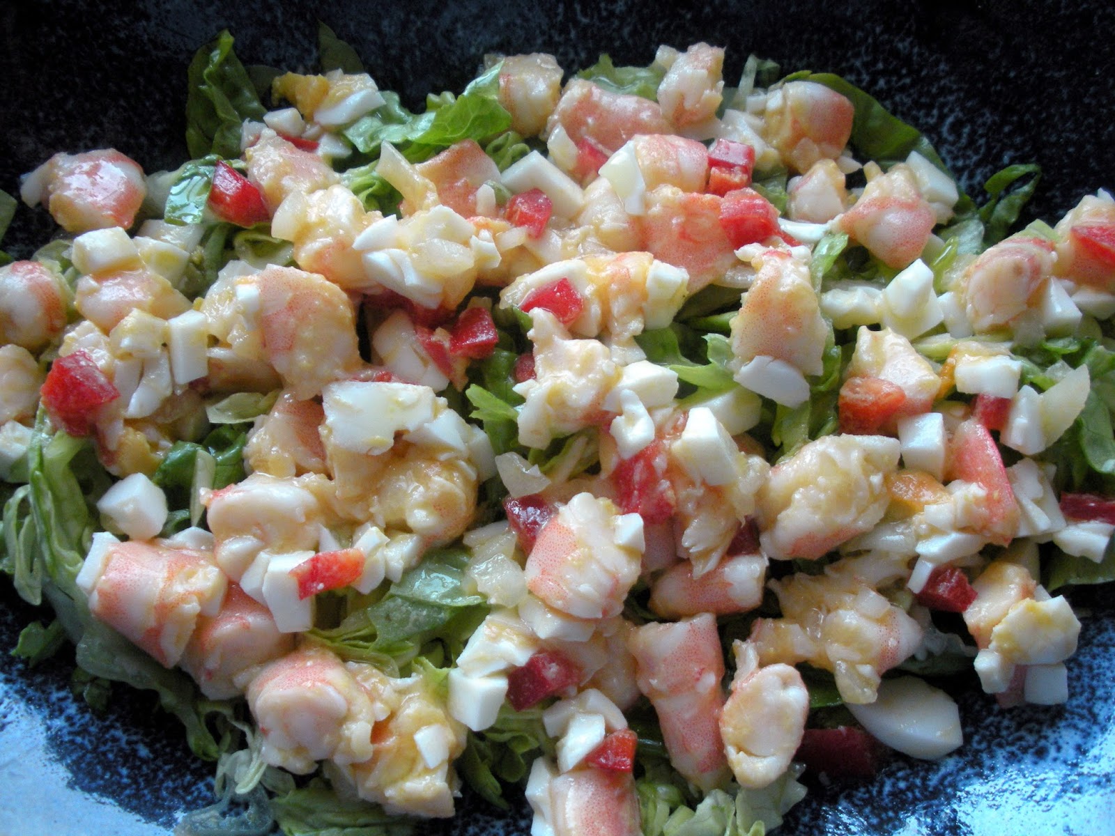 Aquí se cocina Ensalada de langostinos