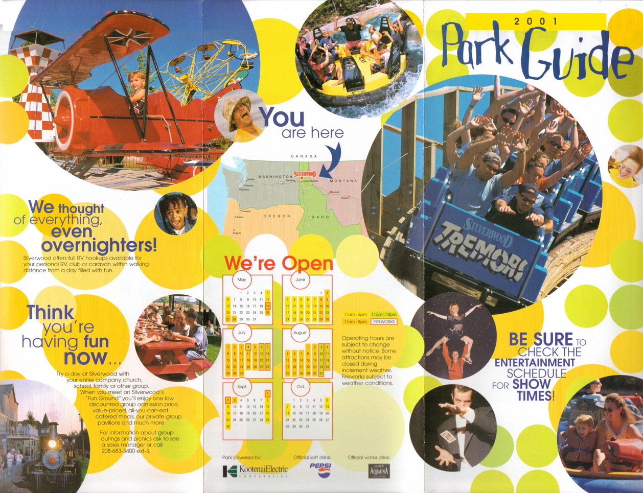 NewsPlusNotes From The Vault Silverwood Theme Park 2001 Guide Map