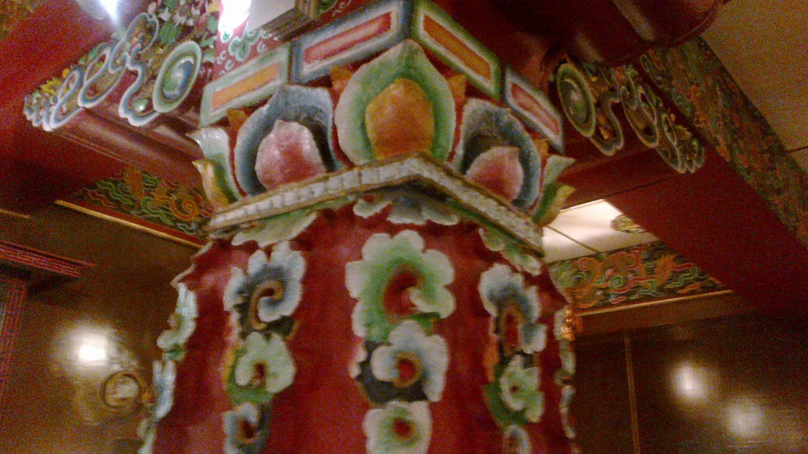 Typical Sikkim Pillar Carving and painting