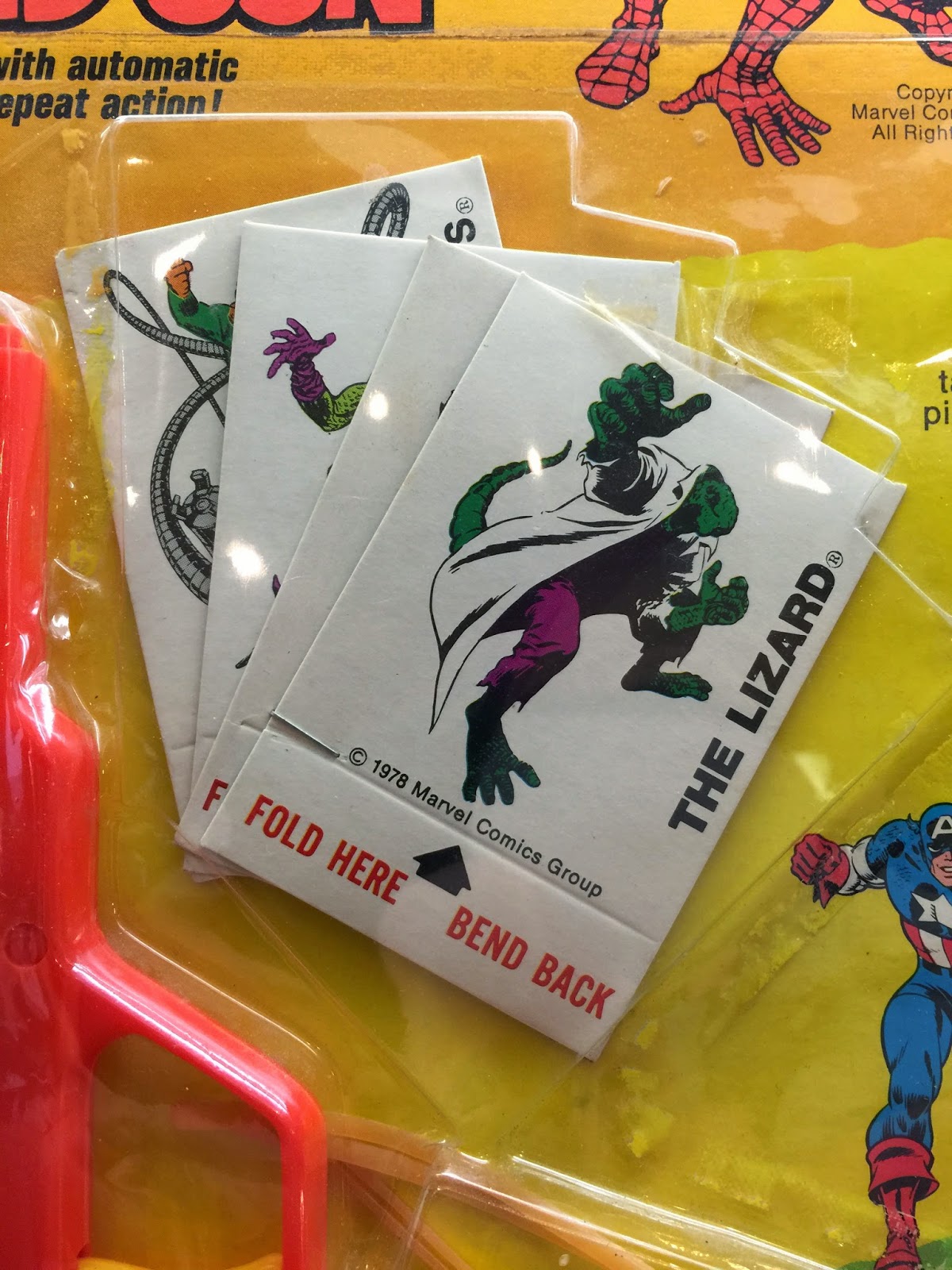 the sphinx AMAZING SPIDERMAN RUBBER BAND GUN (Gordy International, 1979)