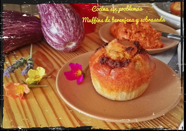 Muffins De Berenjena Y Sobrasada.
