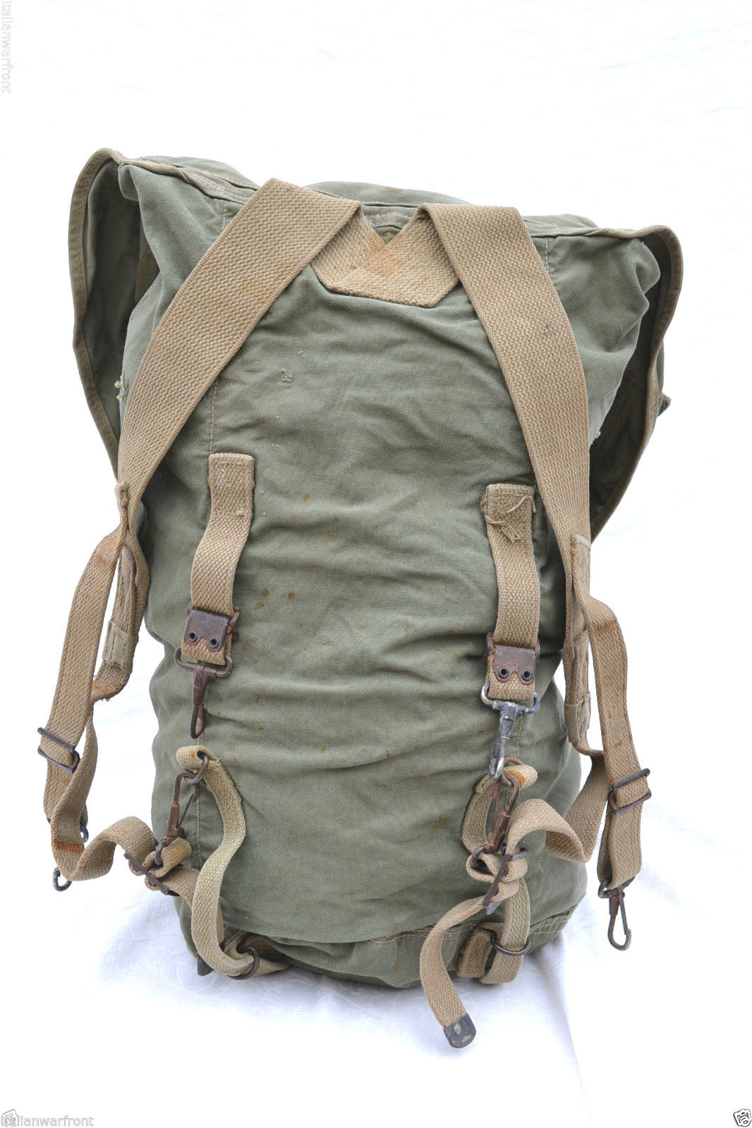 bingbabel US Army WWII 1942 OD Jungle Backpack