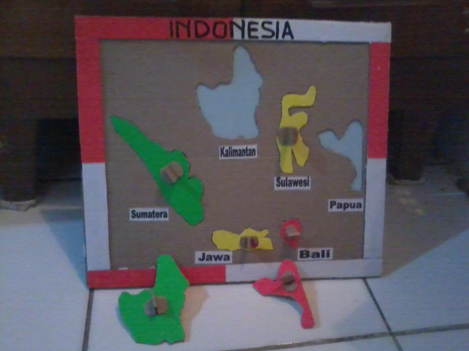 Membuat Peta Indonesia Dengan Bahan Kardus Bekas  KakZepe Com