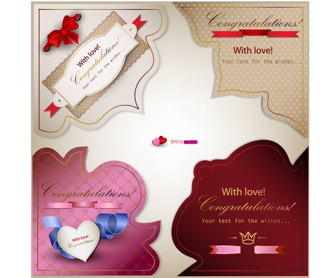 4 Border Heart Shape Vector Free Download Album Kolase