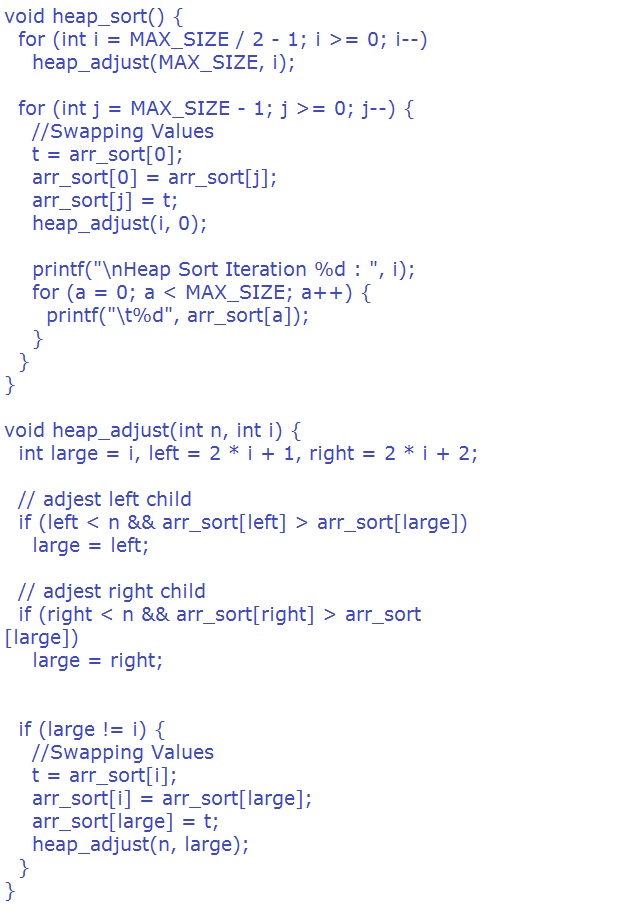 Heap Sort in Data Structure