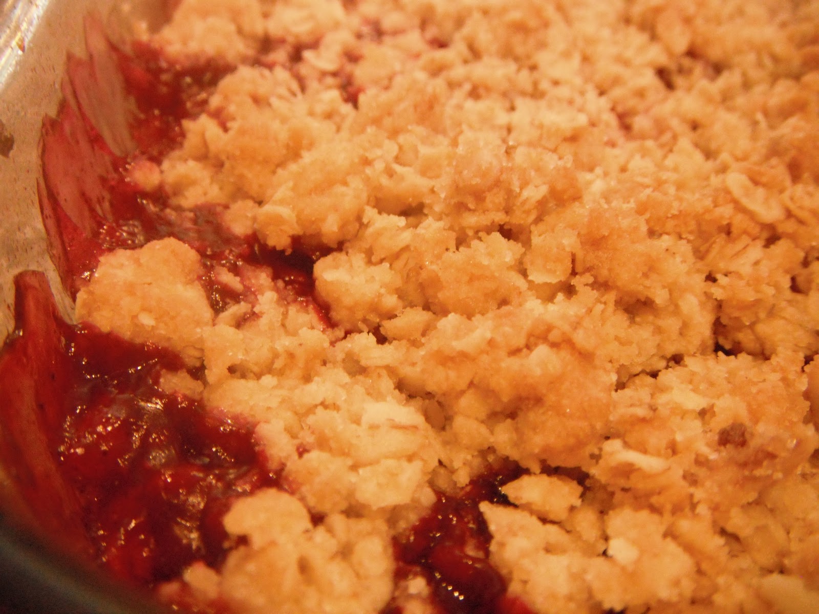 Raspberry Nectarine Crumble