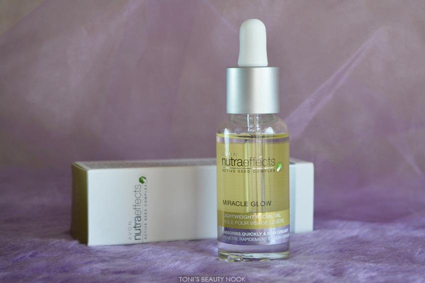 Toni's Beauty Nook Avon Nutra Effects Miracle Glow леко олио за лице