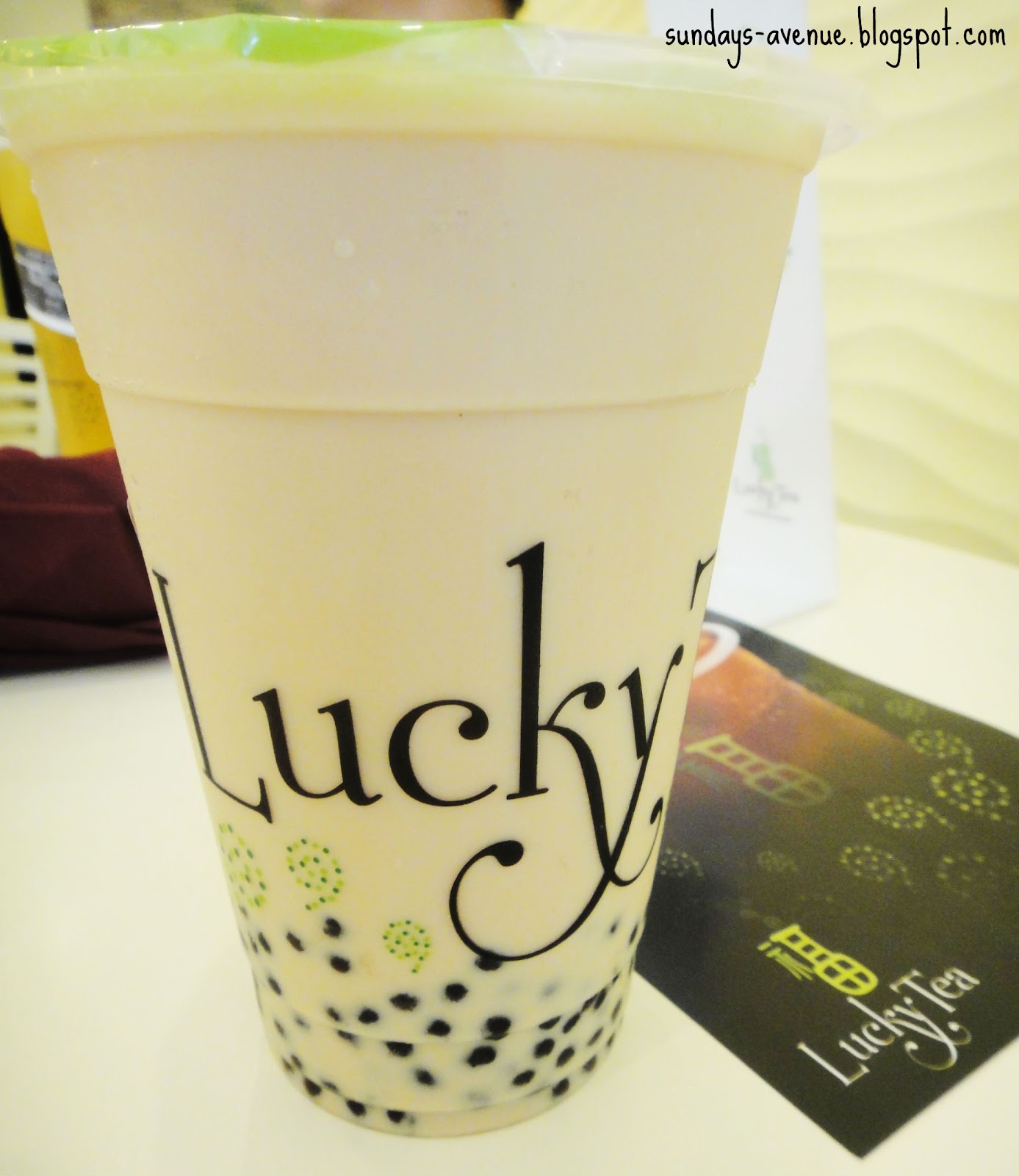 Sunday's Avenue My Lucky Experience in Lucky Tea