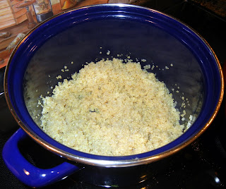 Freshly made quinoa