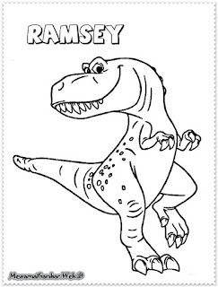 mewarnai gambar ramsey the good dinosaur mewarnai gambar ramsey the good dinosaur