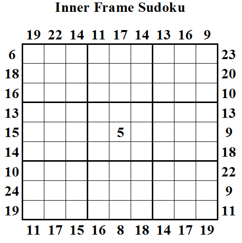 Inner Frame Sudoku (Daily Sudoku League #17)