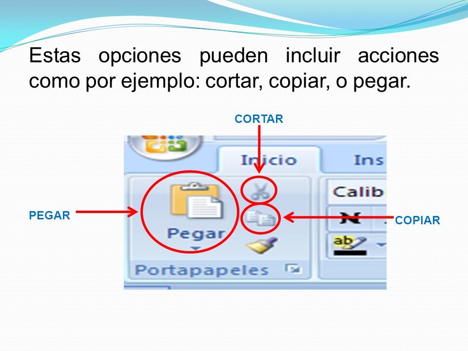 Cortar Copiar Y Pegar En Word