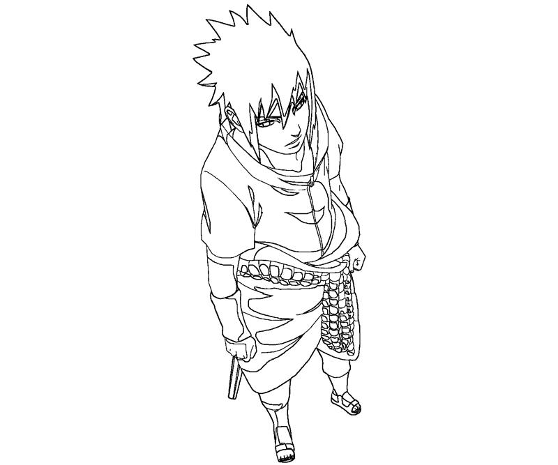 Sasuke Uchiha Colouring Pages Sasuke Uchiha Colouring Pages