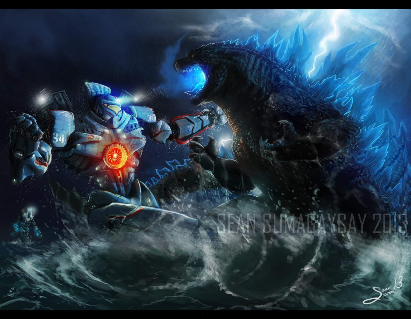 Pacific Rim Jaeger Vs Kaiju B44 Hd Wallpaper