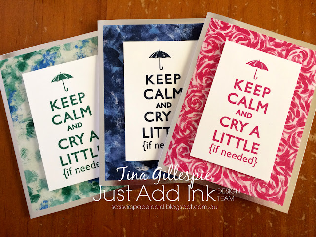 scissorspapercard, Stampin' Up!, Just Add Ink, Keep Calm, Lift Me Up,Garden Impressions DSP
