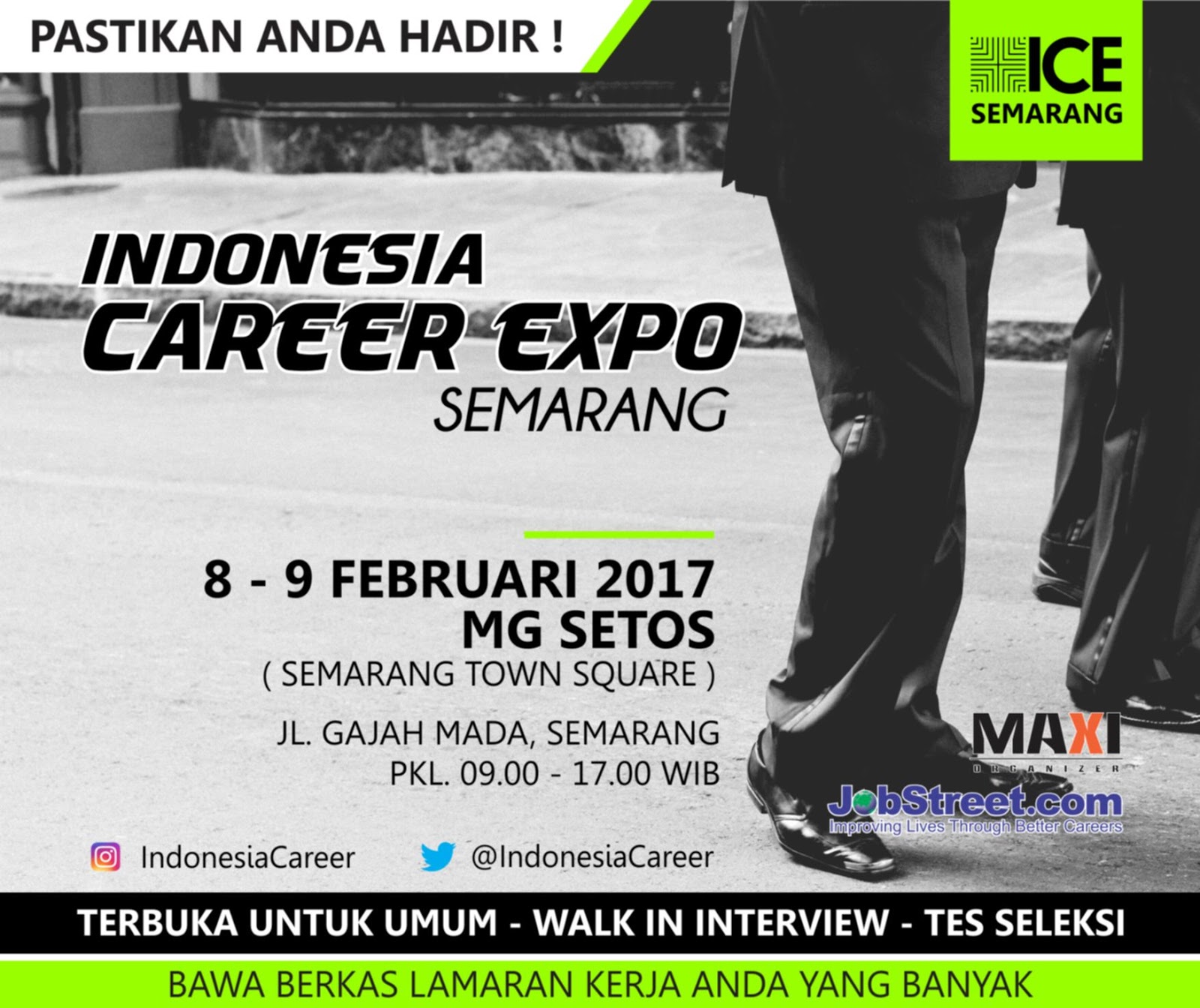 Indonesia Career Expo di MG Setos Semarang Tanggal 8 - 9 Februari 2017