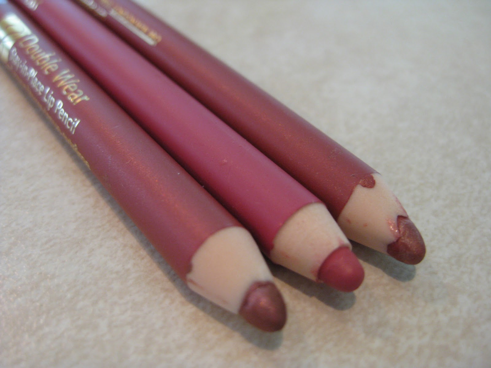Estee Lauder Double Wear Stay in Place Lip Liners, Pink, Tawny & Tearose