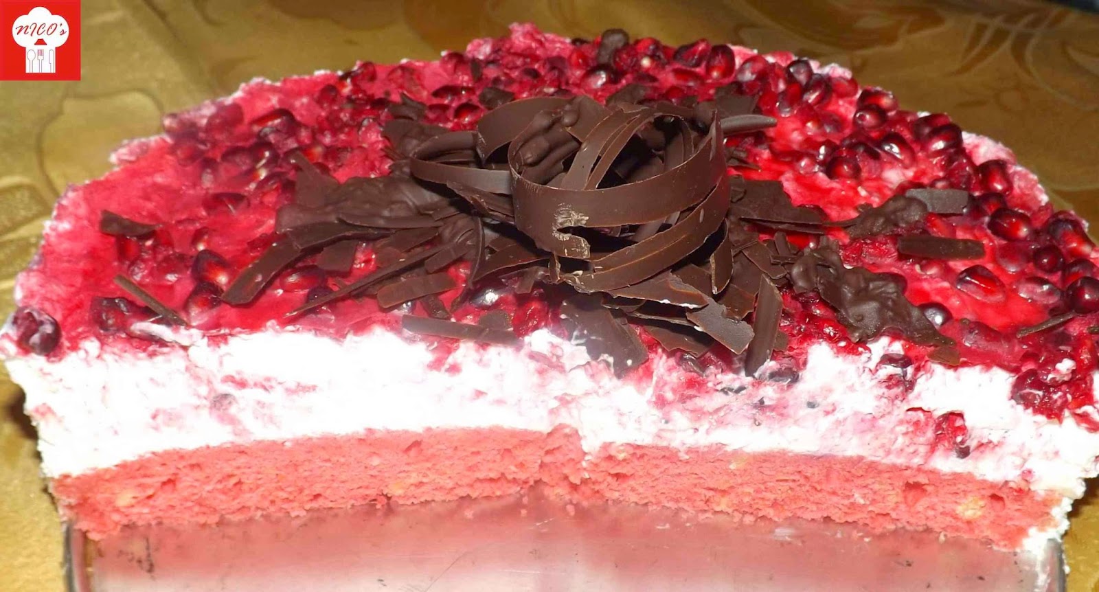 Tort de iaurt cu rodie