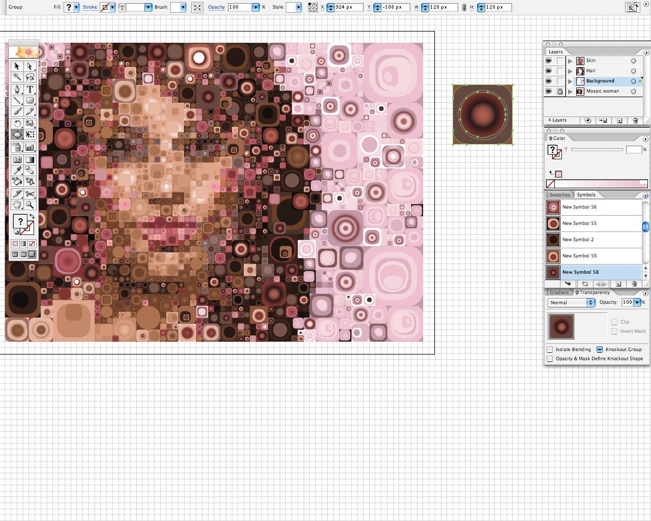 Design amazing mosaic effects